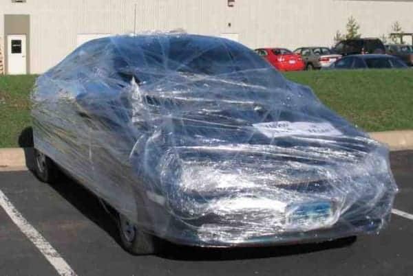shrink wrap your car